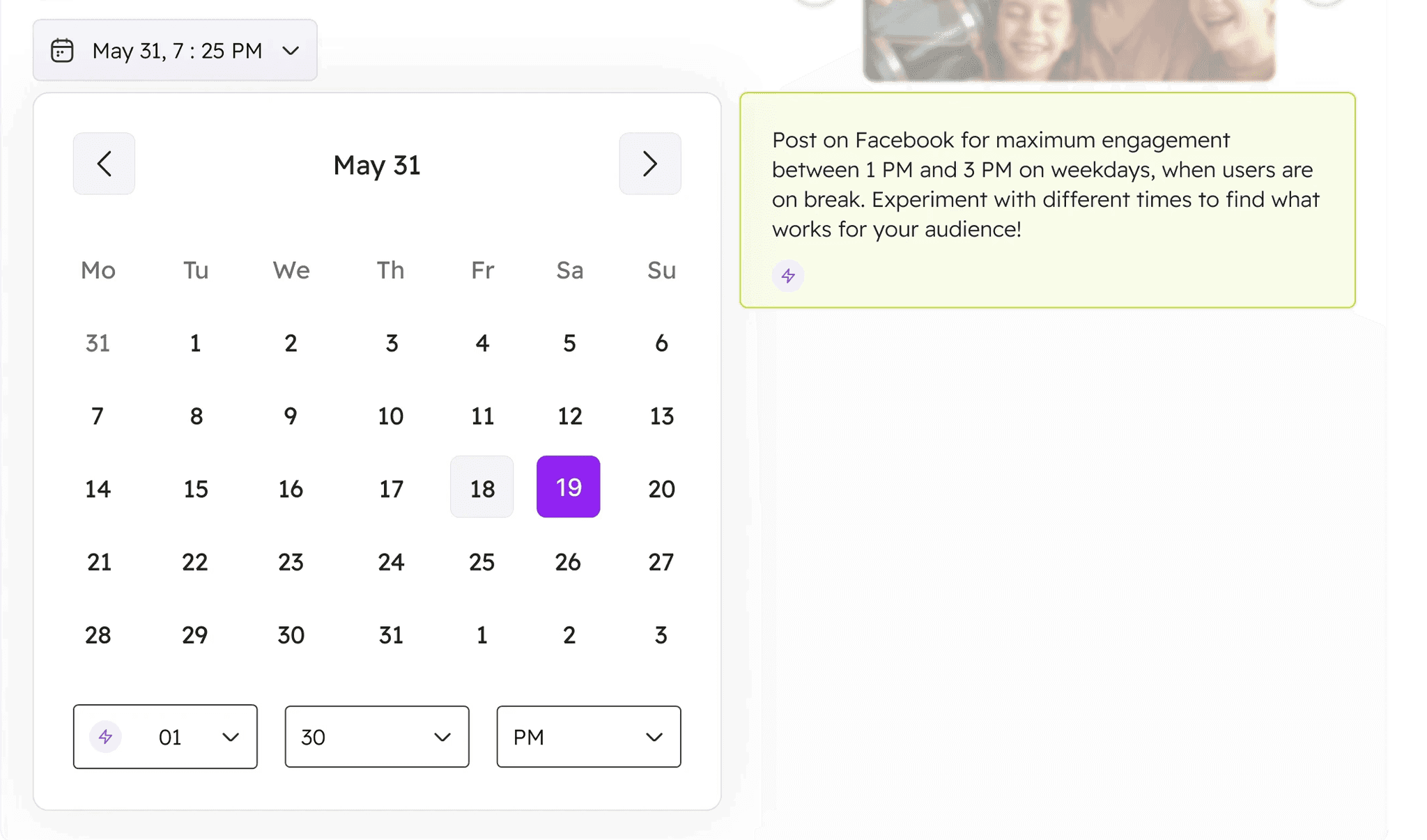 Schedule with Smart Timing
