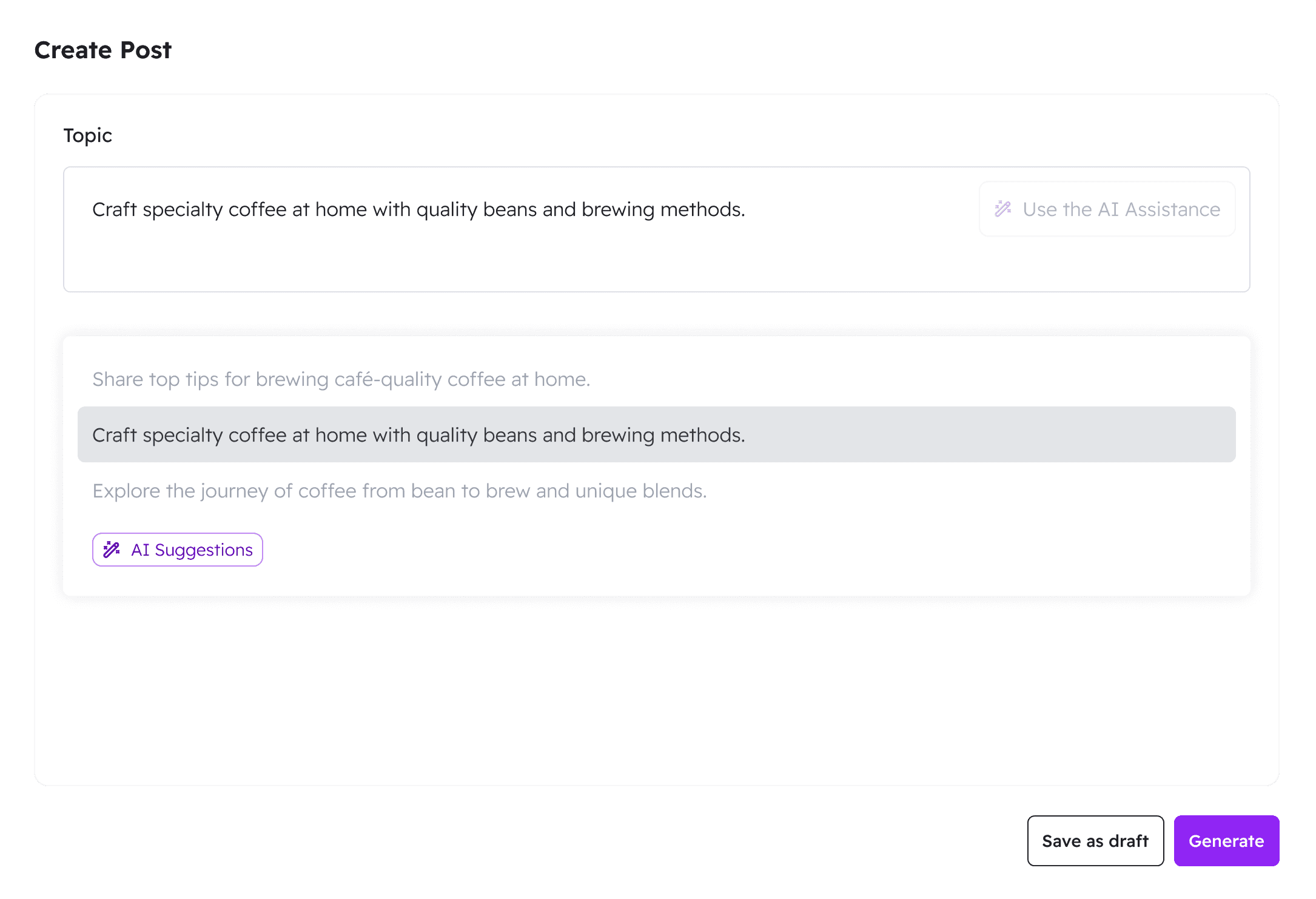 Get Instant Post Ideas