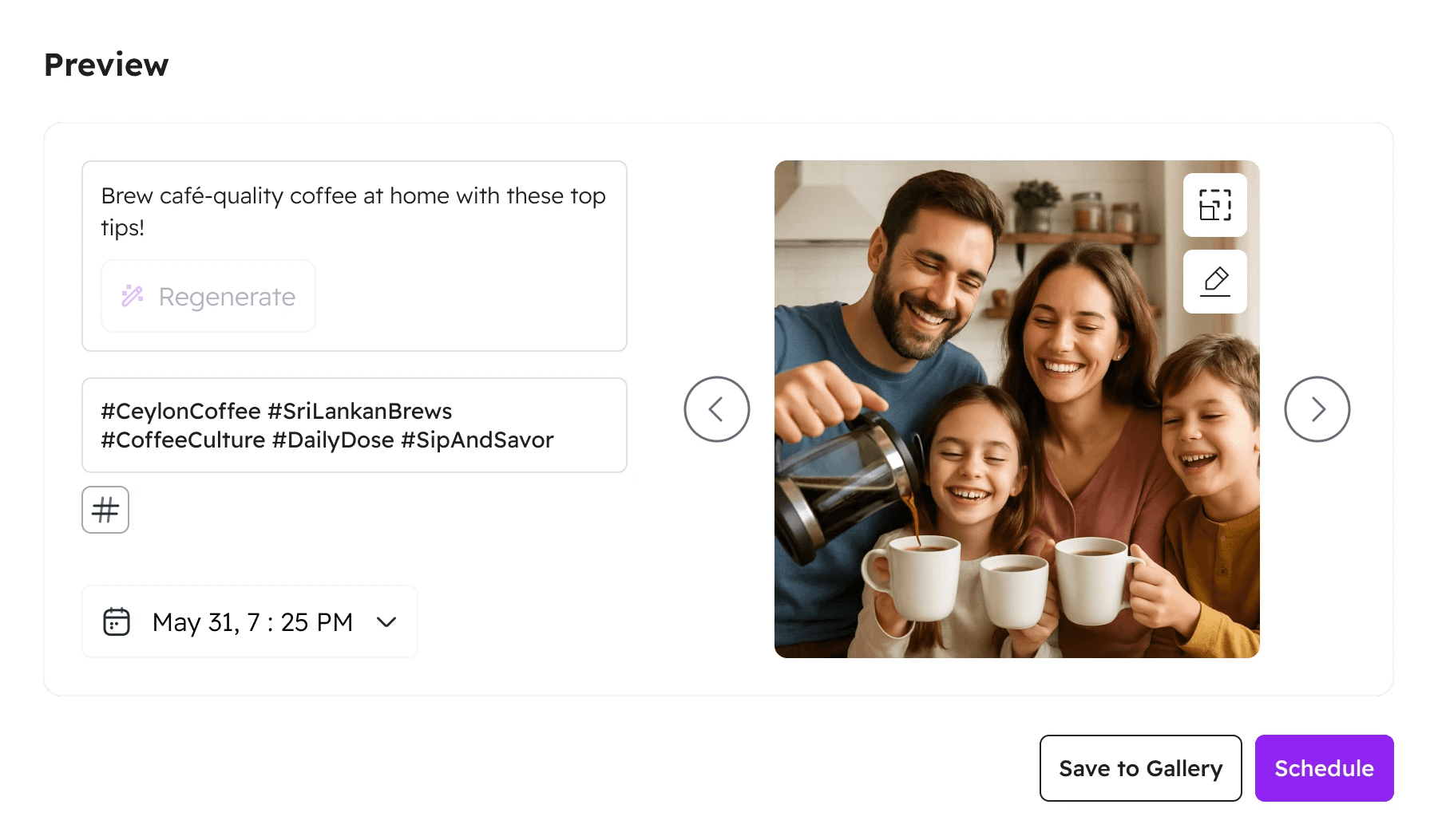 Preview & Customize Easily